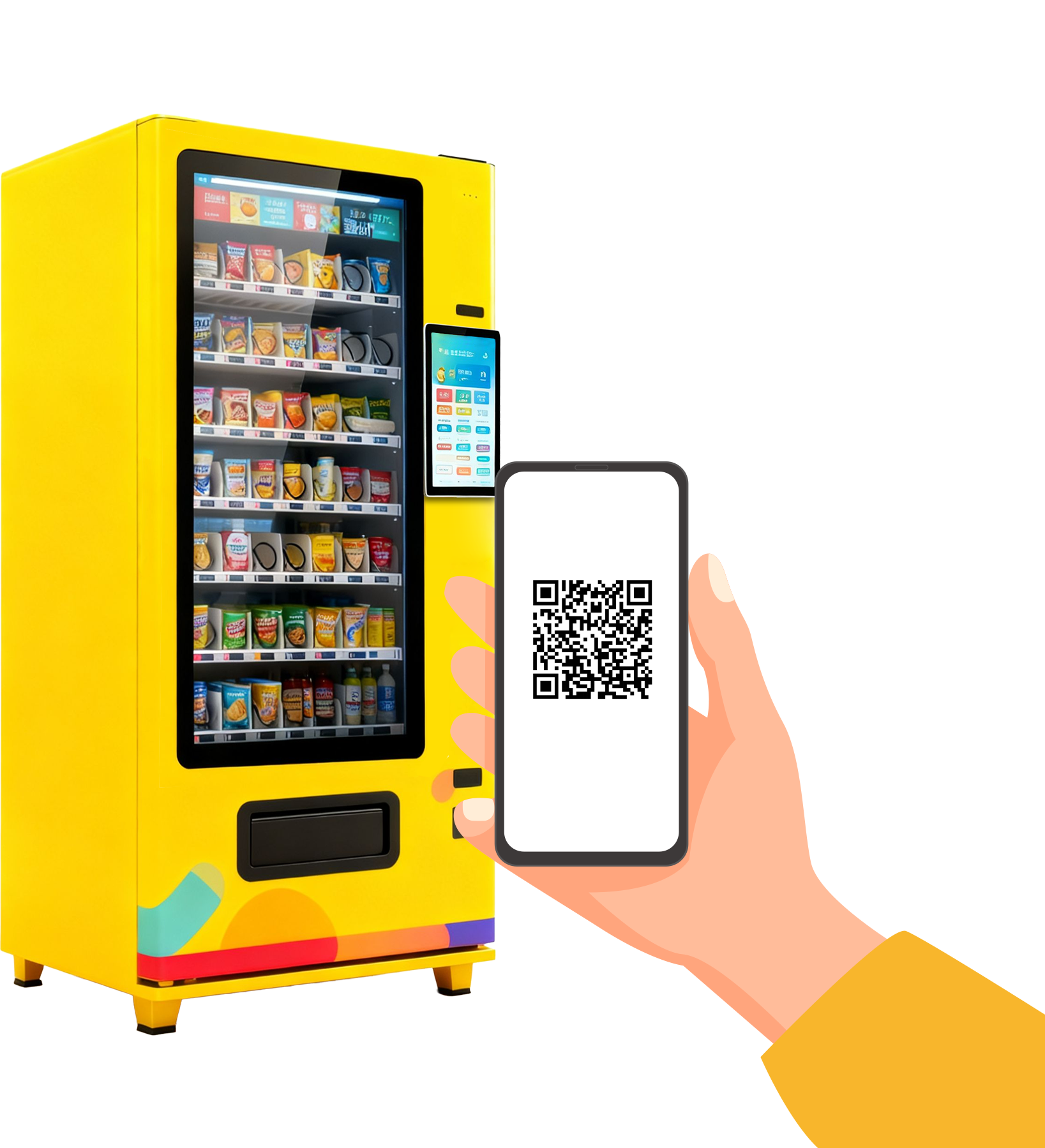 StarThing Android vending cabinet with mobile QR payment